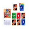 Kāršu spēle MATTEL UNO Zero — izmešanas kāršu spēle, vecums 7+, ietver kavu un rezultātu lapu