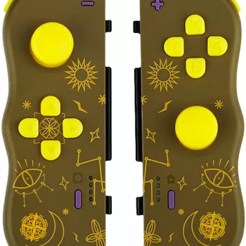 Lexip Twinpads Adventure Magic – Saderīgs ar Switch, spēļu kontrolieris, Nintendo Switch, Nintendo Switch OLED, uzņemšanas poga, D-pad, mājas poga, analogais/digitālais, bezvadu, Bluetooth