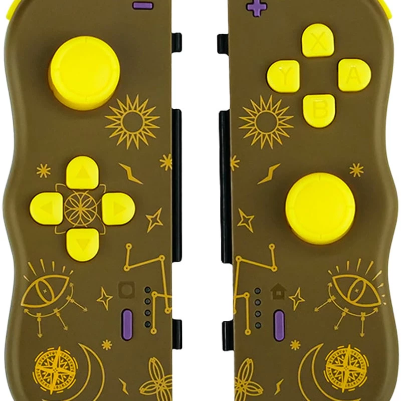 Lexip Twinpads Adventure Magic – Saderīgs ar Switch, spēļu kontrolieris, Nintendo Switch, Nintendo Switch OLED, uzņemšanas poga, D-pad, mājas poga, analogais/digitālais, bezvadu, Bluetooth