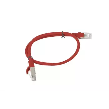 Tīkla kabelis Lanberg PCU6-10CC-0050-R RJ-45 Cat6 0.5 m Sarkans