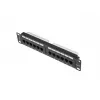 Patch Panel Lanberg PPU6-9012-B 12 portu Cat6 UTP 10 inch