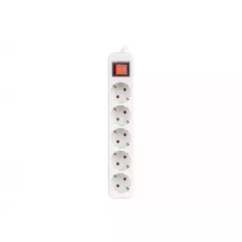 Pagarinātājs Lanberg PS1-05F-0150-W 1.5 m 5 AC kontaktligzdas Iekštelpām Balts