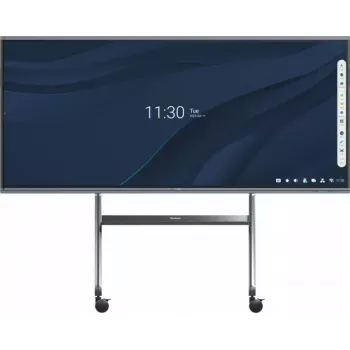 Viewsonic VB-STND-009 mobilais statīvs signāla displejiem 2,67 m (105 collas) melns, sudrabs