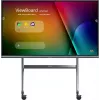 Viewsonic VB-STND-009 mobilais statīvs signāla displejiem 2,67 m (105 collas) melns, sudrabs