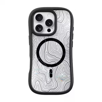 LAUT POP ADVENTURE caurspīdīgs melns maciņš iPhone 16 Pro