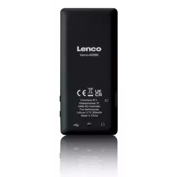 MP3 atskaņotājs Lenco Xemio-669BK 8 GB Melns LCD 18h atskaņošana