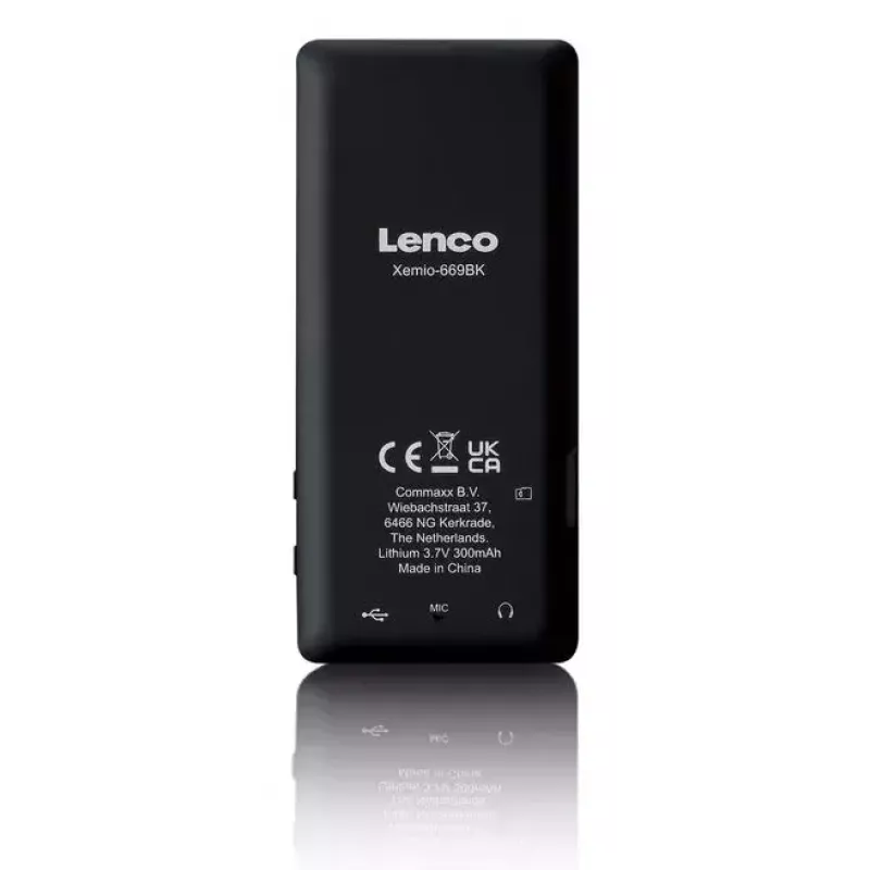 MP3 atskaņotājs Lenco Xemio-669BK 8 GB Melns LCD 18h atskaņošana