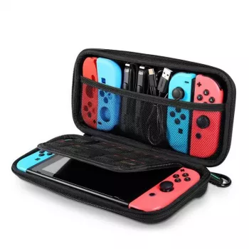 Ugreen 50974 portatīvās spēļu konsoles maciņš Nintendo EVA, Oksfordas audums, Pelēks samts