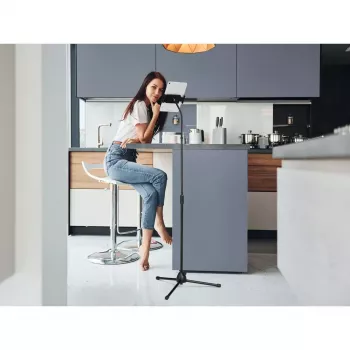 Aktīvais turētājs Durable TWIST COMBI viedtālrunim, planšetdatoram, melns