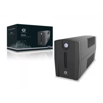 Conceptronic ZEUS 650VA 360W UPS, schuko kontaktligzda, Line-Interactive, 0.65 kVA, 360 W, 220 V, 240 V, 220 V