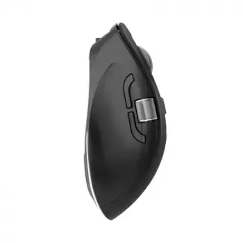 ALOGIC AMBT7KBK bezvadu pele — labā roka, RF + Bluetooth, 6400 DPI, 7 pogas, melna