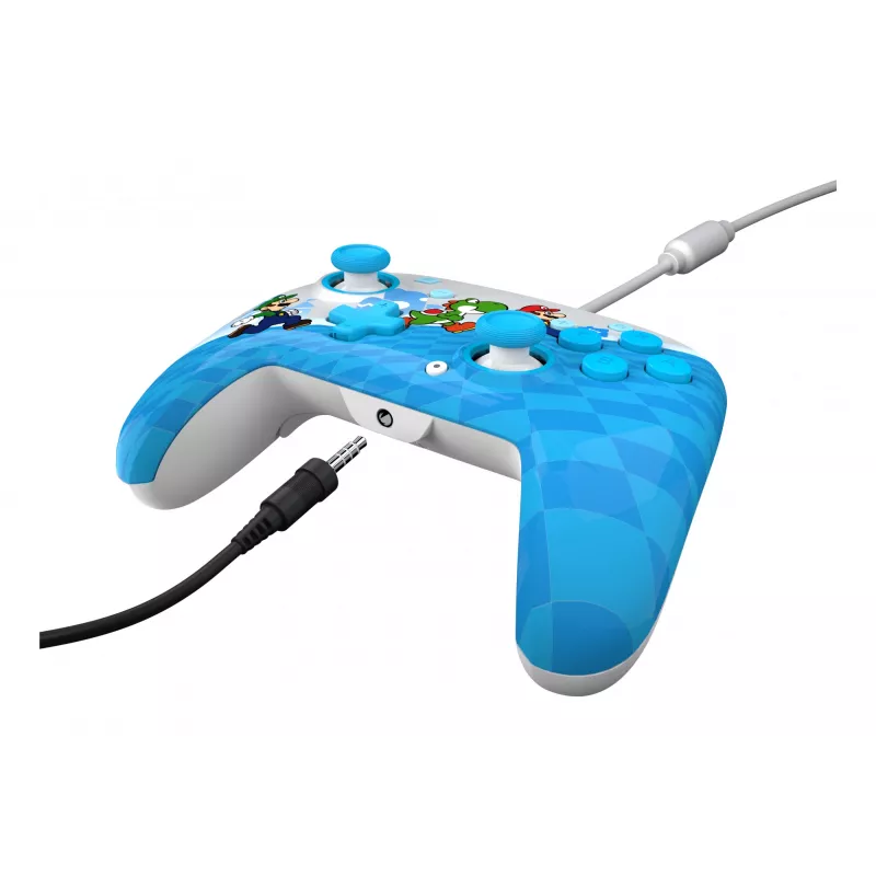 Spēļu pults PDP Mario Escape REMATCH Nintendo Switch — vadu USB, D-pad, Home poga, daudzkrāsaina