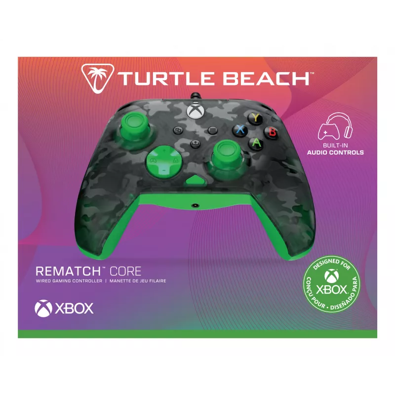 Spēļu kontrolieris Turtle Beach Rematch Core Melns Zaļš Pelēks USB vads