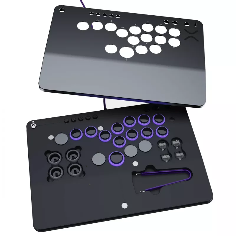 PDP Victrix Pro KO Leverless Fight Stick Grey USB kaujas kontrolieris PC, Xbox Series S, Xbox Series X