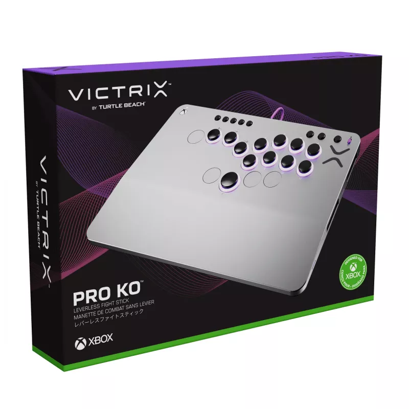 PDP Victrix Pro KO Leverless Fight Stick Grey USB kaujas kontrolieris PC, Xbox Series S, Xbox Series X