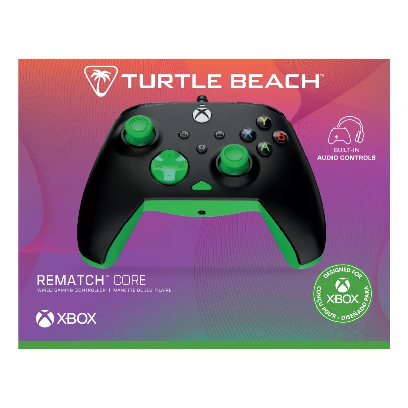 Spēļu kontrolieris Turtle Beach Rematch Core Melns Zaļš USB vads PC Xbox