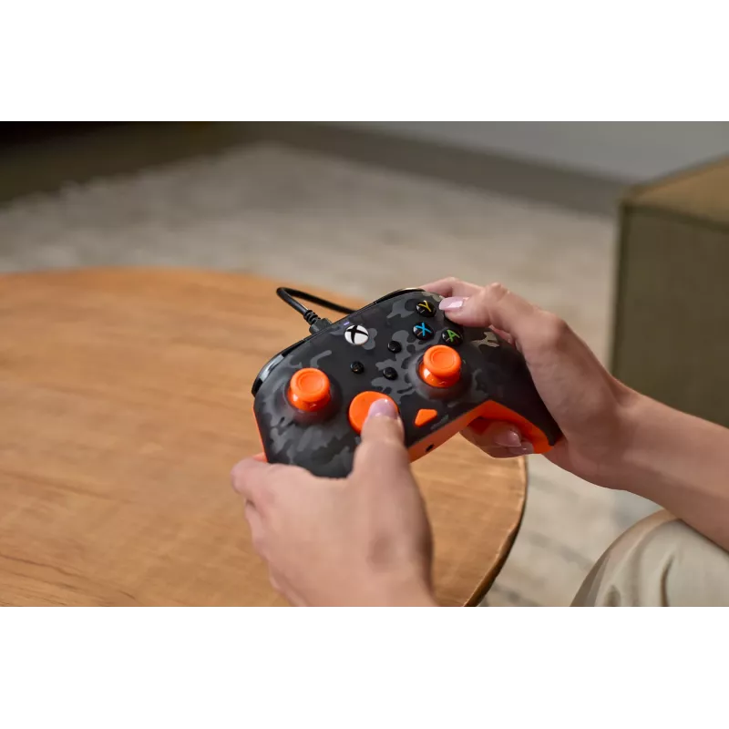 Spēļu kontrolieris Turtle Beach Rematch Core melns pelēks oranžs vadu USB