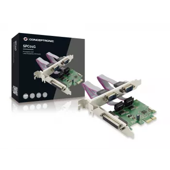 Conceptronic PCI Express karte 1 Paralēlais un 2 Seriālie porti