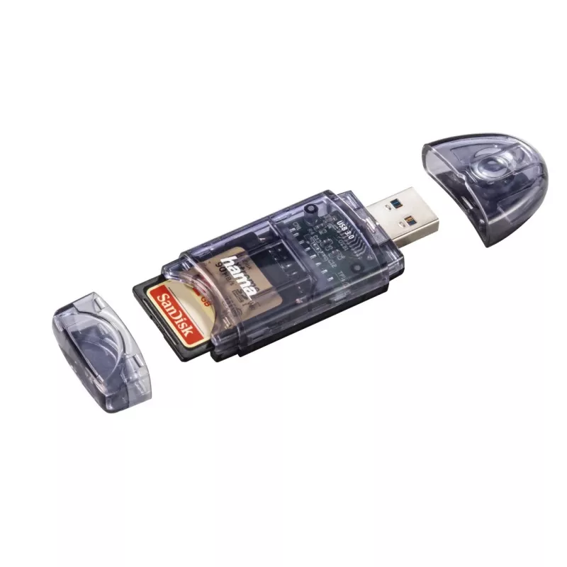Hama USB 3.0 karšu lasītājs SD/micro SD, antracīts