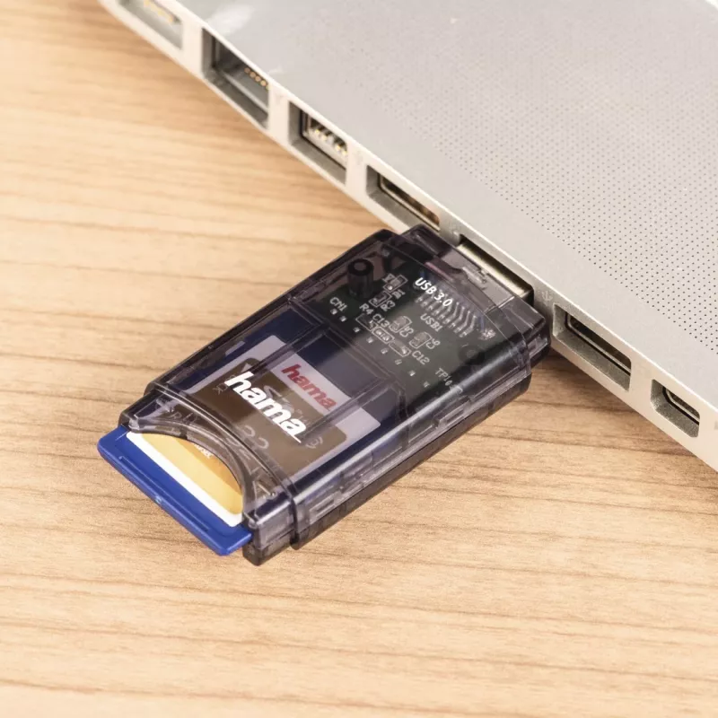 Hama USB 3.0 karšu lasītājs SD/micro SD, antracīts