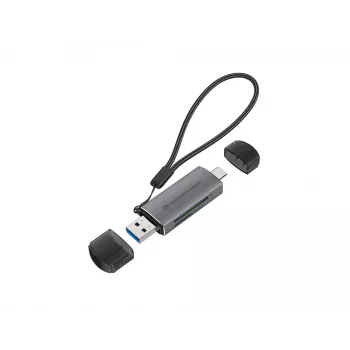 Conceptronic BIAN05G 2-in-1 USB 3.0 divu spraudņu karšu lasītājs, SD/MicroSD 3.0, UHS-I