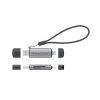 Conceptronic BIAN05G 2-in-1 USB 3.0 divu spraudņu karšu lasītājs, SD/MicroSD 3.0, UHS-I