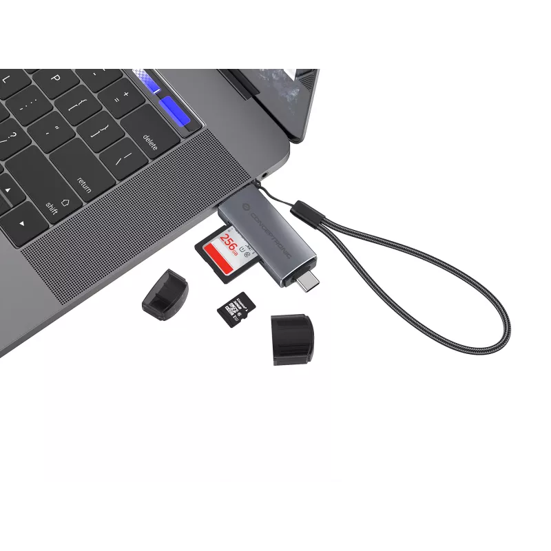 Conceptronic BIAN05G 2-in-1 USB 3.0 divu spraudņu karšu lasītājs, SD/MicroSD 3.0, UHS-I