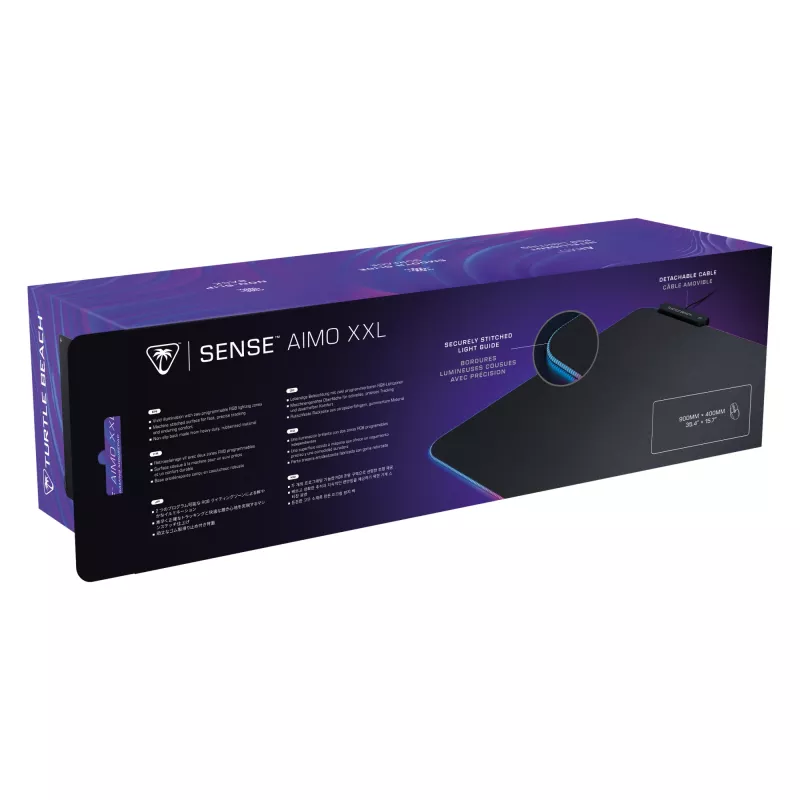 Turtle Beach Sense AIMO XXL Ultra-Wide PC Gaming Mousepad ar RGB apgaismojumu