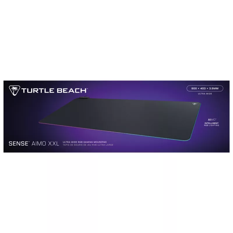 Turtle Beach Sense AIMO XXL Ultra-Wide PC Gaming Mousepad ar RGB apgaismojumu