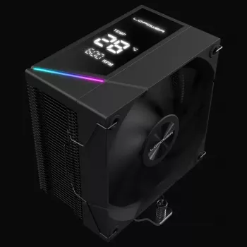 Procesora dzesētājs LC-Power LC-CC-120-DB6 12 cm Melns 600-2200 RPM FDB