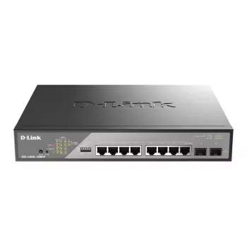 D-Link DSS-200G-10MPP tīkla slēdzis Pārvaldāms L2 Gigabit Ethernet (10/100/1000) Power over Ethernet (PoE) 1U Melns, Pelēks