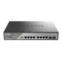 D-Link DSS-200G-10MPP tīkla slēdzis Pārvaldāms L2 Gigabit Ethernet (10/100/1000) Power over Ethernet (PoE) 1U Melns, Pelēks