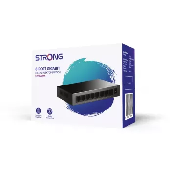 Strong SW8000M tīkla slēdzis Gigabit Ethernet 8 porti 16 Gbit/s