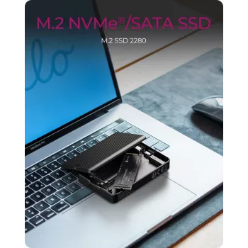 ICY BOX IB-CR601M-C31 SSD korpuss M.2 Melns