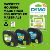 Lentīšu komplekts DYMO LetraTag 3 dažādas krāsas 12 mm x 4 m