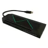 USB centrmezgls LC-Power LC-HUB-C-MULTI-6-RGB Type-C 5000 Mbit/s Melns