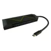 USB centrmezgls LC-Power LC-HUB-C-MULTI-6-RGB Type-C 5000 Mbit/s Melns