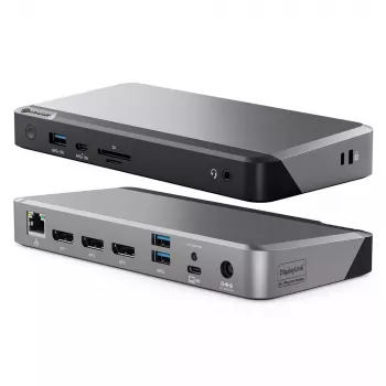ALOGIC DX3 Triple 4K displeja universālā dokstacija ar 100W strāvas padevi