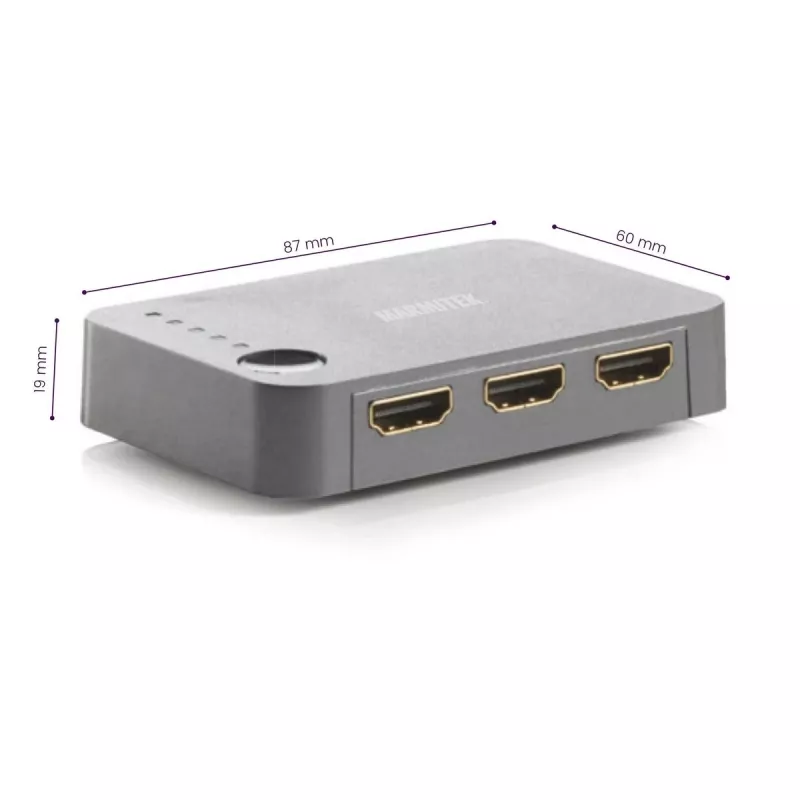 Marmitek Connect 350 UHD 2.0 - HDMI slēdzis 4K 60Hz - 5 ieejas / 1 izeja