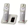 DECT telefons Panasonic KX-TGE262GN ar divām bezvadu klausulēm un atbildētāju