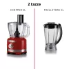 Ariete 1782 Gourmet Pro Moderna virtuves kombains, 3L smalcinātājs, 2L blenderis, 2 ātrumi + Pulse, asmeņu komplekts + nerūsējošā tērauda disks, sulu spiede, sarkans