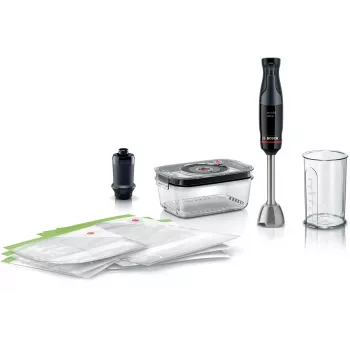 Bosch Serie 4 MSM4B6V2 rokas blenderis — 1000 W, 1,2 L trauks, noņemams kāts, melns