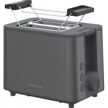 Grundig TA 7340 Inox 2 slotu tosteris 950 W pelēks