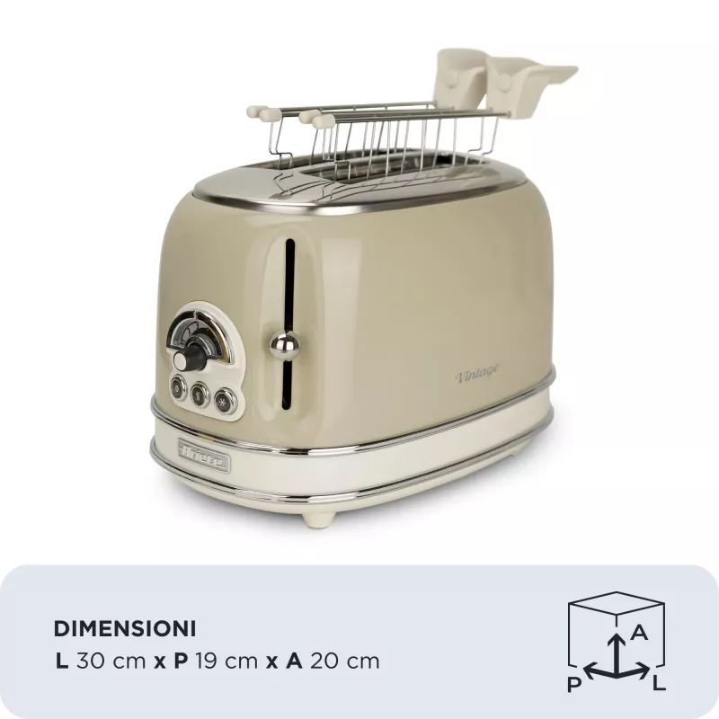 Ariete 0155/03 elektriskā šķēlēja 2 šķēlēm 810 W bēša