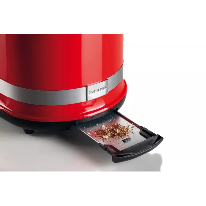 Ariete 149 Toaster ar knaiblēm 2 maizes šķēlēm - Automātiska izmešana - Atkausēšana - 6 grauzdēšanas pakāpes - 800 W - Modern Line - Sarkans