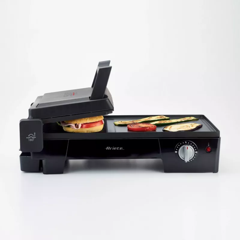 Ariete 1916 MultiGrill 3 in 1 kontaktgrils, BBQ, regulējama temperatūra, 2400 W, melns