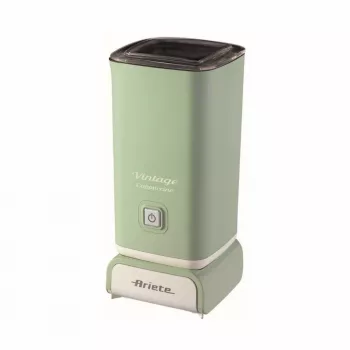 Ariete 2878 Vintage Piena Putotājs – Karstā un aukstā piena putotājs – Kapučīno, šokolāde, liofilizēti dzērieni – 500 W – Zaļš
