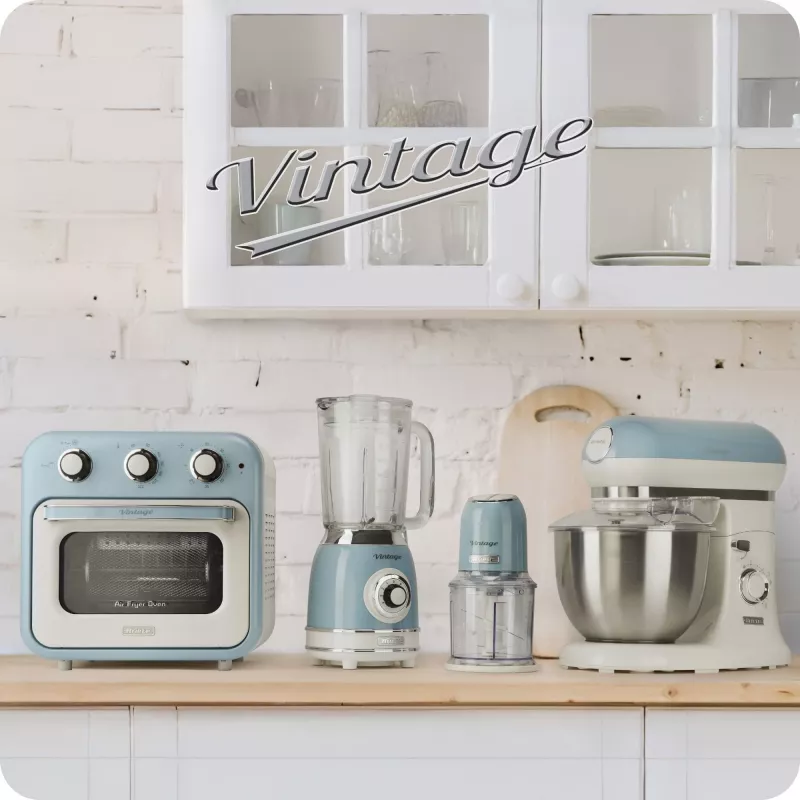 Ariete 2878 Vintage piena putotājs kapučīno, tējai, karstai un aukstai šokolādei, ātriem dzērieniem, 500 W, pasteļzilā krāsā