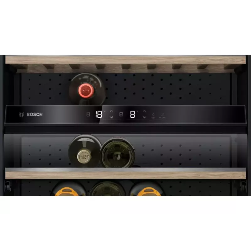Bosch Serie 6 KWK36ABGA vīna dzesētājs Kompresora vīna dzesētājs Brīvi stāvošs Melns 199 pudeles
