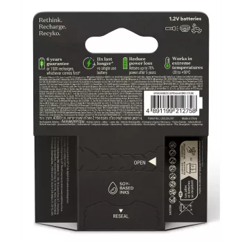 GP Batteries ReCyko Pro GPRCP80AAA174C4 AAA NiMH uzlādējama baterija 14g